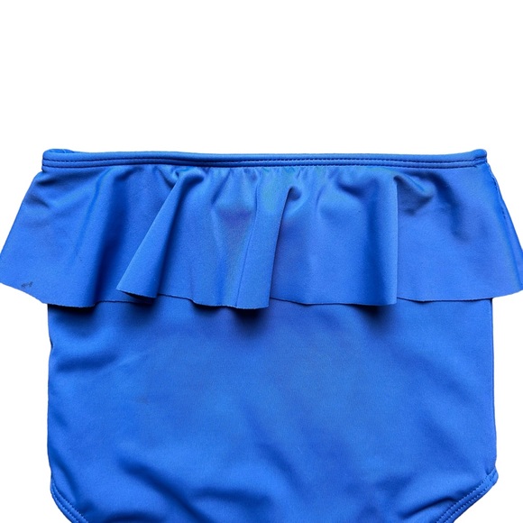 Kortni Jeane royal blue peplum style swimsuit bottoms size 4/5 - Picture 10 of 12